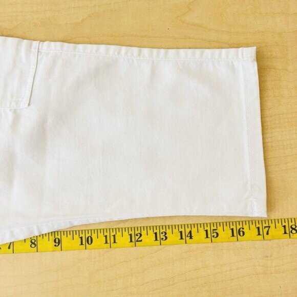 Tag Blue Women's Stretch Pull-on White Lightweight Cargo Capri Pants Size 10 NWT - Picture 12 of 12